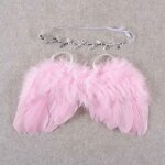 Ensemble d'ailes d'ange en plumes pour nouveau - n, bandeau de sauna pour cuir chevelu, souvenirs pour ...