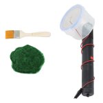 Ensemble d'applicateurs de flocage d'herbe statique, plastique avec poigne antidrapante, bricolage ...