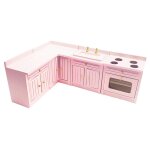 Ensemble d'armoires de cuisine en bois de bouleau, echelle 1:12, bricolage Ensemble d'armoires de cuisine en bois de bouleau, echelle 1:12, bricolage