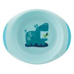 Ensemble assiettes plate & creuse d�cor�es - x2 - assortiment de coloris - bleu / vert