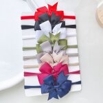 Ensemble de bandes elastiques en nylon pour cheveux de bb, n?uds a six oreilles, n?ud papillon, vtements ...