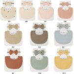 Ensemble de bandeaux pour cheveux, bavoir d'alimentation pour bb, serviette de salive, bandana, noeuds ...