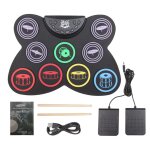 Ensemble de batterie portable avec haut - parleur stro intgr, batterie en silicone, kit de batterie ...