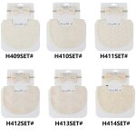 Ensemble bavoir pour bb, echarpe brode, imprim, smock d'alimentation, noeud de cheveux, serviette, ...