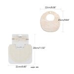 Ensemble de bavoirs pour bb, echarpe brode imprime, smock d'alimentation, bandeau a nud elastique, ...
