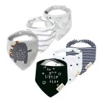Ensemble de bavoirs en coton pour bébés, lot de 6 pièces, bavettes en forme de triangle, motifs de dessins ... Ensemble de bavoirs en coton pour bébés, lot de 6 pièces, bavettes en forme de triangle, motifs de dessins ...