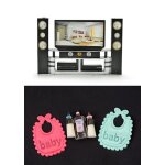 Ensemble de biberons a pour bb, cinma hi - fi tv 1:6 1:12, ensemble de bavoirs a shampoing, maison ...