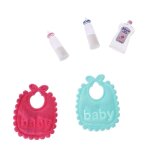 Ensemble de biberons pour bébés, shampoing, bavoir, accessoire miniature pour maison de poupée, nouvelle ... Ensemble de biberons pour bébés, shampoing, bavoir, accessoire miniature pour maison de poupée, nouvelle ...