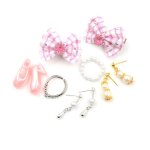 Ensemble de bijoux de mode pour poupées, collier, boucles d'oreilles, nâ¿ud papillon, accessoires de ... Ensemble de bijoux de mode pour poupées, collier, boucles d'oreilles, nâ¿ud papillon, accessoires de ...