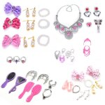 Ensemble de bijoux de princesse pour poupées, accessoires de fête pour enfants, couronnes, collier, boucles ... Ensemble de bijoux de princesse pour poupées, accessoires de fête pour enfants, couronnes, collier, boucles ...