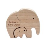 Ensemble de blocs de construction en bois, 4 pièces, eléphant mère enfant, ornement de bureau, cadeaux ... Ensemble de blocs de construction en bois, 4 pièces, eléphant mère enfant, ornement de bureau, cadeaux ...