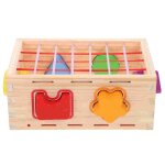 Ensemble de blocs de construction educatifs en bois pour enfants, 1 ensemble