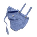 Ensemble de bonnets pour bb, barboteuse, chapeau, accessoires de photographie pour nouveau - ns, 2 ...