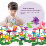 Ensemble de bouquets de fleurs pour filles de 3, 4, 5 et 6 ans, 46 / 92 / 148 pices, jouets de construction ...
