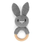 Ensemble de bracelets de dentition en forme de lapin, hochet au crochet, produit mobile pour b�b�, anneau ...