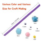 Ensemble de bricolage artisanal cratif, yeux en tissu feutr en plastique, paillettes interactives, ...