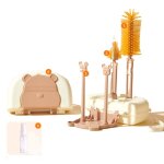 Ensemble de brosses de nettoyage de bouteilles multifonctions 8 en 1, brosse de lavage de tasse en verre ...