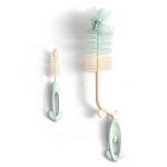 Ensemble de brosses de nettoyage en silicone pour bb, rotation a 360 degrs, ensemble de brosses de ...
