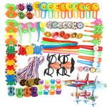 Ensemble de cadeaux d'anniversaire pinata pour enfants, 100 pices, remplissage de sac, cadeaux d'anniversaire ...