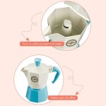 Ensemble de cafetire avec pot et tasse, jouet de boulangerie raliste, accessoire de maison de poupe, ...