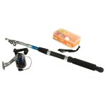 Ensemble de canne a pche tlescopique jouet 2, 1 m game on fishing
