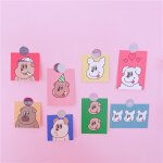 Ensemble de cartes d'animaux mignons, 8 pi�ces / lot, kawaii, d�corations pour album photo, t�l�phone ...