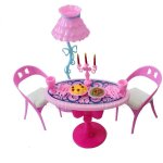 Ensemble de chaises de table vintage pour poupes, meubles de salle a manger, jouets pour filles, vente ...
