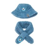 Ensemble de chapeaux et echarpes pour enfants en bas age, 2 pices, en polaire, chaud et mignon, pour ...
