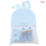 Ensemble chapeau et gants pices / ensemble coton pour bbs garons et filles, bonnet et chaussettes, ...