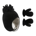 Ensemble chapeau + gants polaire, couleur unie, pour l'ext�rieur, coupe - vent, costume, accessoires ...