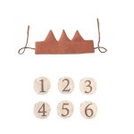 Ensemble de chapeau de ixd'anniversaire pour bb, couronne, bande de sauna, baguette magique, jouet, ...