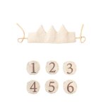Ensemble de chapeau de ixd'anniversaire pour bb, couronne, bande de sauna, baguette magique, jouet, ...
