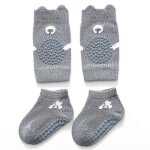 Ensemble de chaussettes pour bébé, unisexes, protège - genoux, chaussettes antidérapantes Ensemble de chaussettes pour bébé, unisexes, protège - genoux, chaussettes antidérapantes