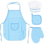 Ensemble chef pour enfants, rglable tablier cuisine pour tout petit avec chapeau chef, gant de cuisine ...