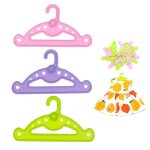Ensemble de cintres pour vtements de poupe, mini cintre en plastique, accessoires pour jouets miniatures, ...