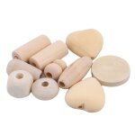 Ensemble de colliers dentaires en bois de qualit alimentaire pour bb, perles de bche naturelles a ...