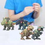 Ensemble de construction de dinosaures assembl� 4x, jouets educatifs, cadeaux d'anniversaire, bricolage ...