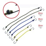 Ensemble de cordons elastiques elastiques, 6 pices, sangles de bagages, crochets, cravate extensible, ...