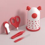 Ensemble de coupe - ongles pour bb, 4 pices, avec bote de rangement, en acier inoxydable pp, kit ...