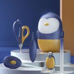 Ensemble de coupe - ongles pour bébé, 5 pièces, dessin animé pingouin, kit spécial nouveau - né, ciseaux ... Ensemble de coupe - ongles pour bébé, 5 pièces, dessin animé pingouin, kit spécial nouveau - né, ciseaux ...