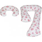 Ensemble coussins pre / post natal usages multiples confortable coers rouges