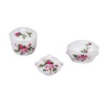 Ensemble de couvercles de bols de 3 pi�ces, marmite a fleurs miniature de cuisine de maison de poup�es ...