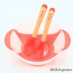 Ensemble de couverts a ventouse pour bb, bol a riz, cuillre douce, cuillre chaude, supplment alimentaire, ...