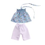 Ensemble de couverture florale sans manches pour poupe, accessoires de 18 pouces