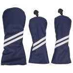 Ensemble de couvre - chef en bois de golf, couvre - chef  rayures, couvre - chef de club de golf pour ...