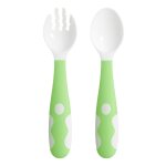 Ensemble de cuill�res et fourchettes pliables pour b�b�, 2 pi�ces, pour apprendre a manger, vaisselle, ...