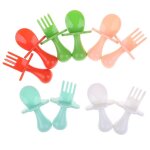 Ensemble de cuill�res fourchettes en silicone pour b�b�, 1 pi�ce, alimentation de s�curit� pour nourrissons, ...
