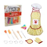 Ensemble de cuisine et de pâtisserie pour enfants, ensemble de 14 pièces comprenant un tablier, un chapeau, ... Ensemble de cuisine et de pâtisserie pour enfants, ensemble de 14 pièces comprenant un tablier, un chapeau, ...
