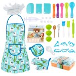 Ensemble de cuisson pour enfants, ustensiles de cuisine pour jeunes chefs, faciles a utiliser et a ranger, ...
