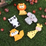 Ensemble de d�corations de g�teaux jungle safari avec figurines d'animaux du zoo pour g�teaux d'anniversaire ...